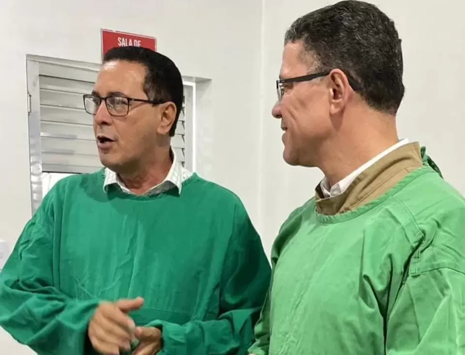 Prefeito Aldo Júlio recepciona governador Marcos Rocha no lançamento das cirurgias ortopédicas em Rolim de Moura