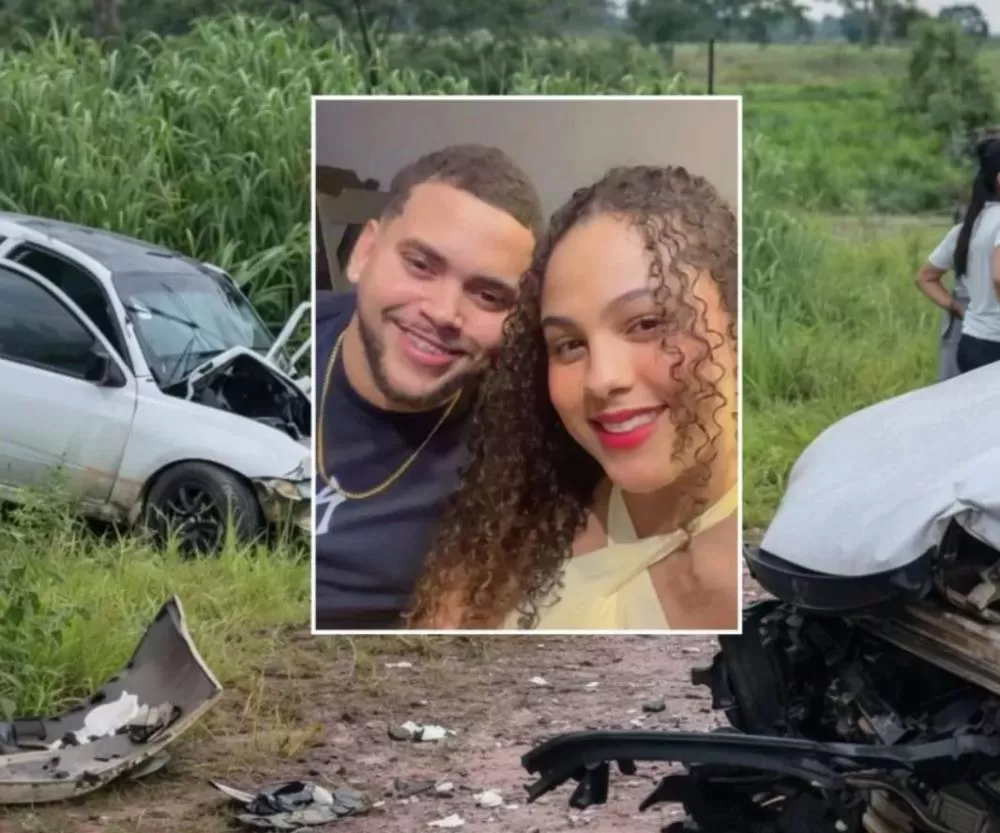 Colisão entre caminhonete e carro de passeio mata mulher e deixa esposo em estado grave na RO-470