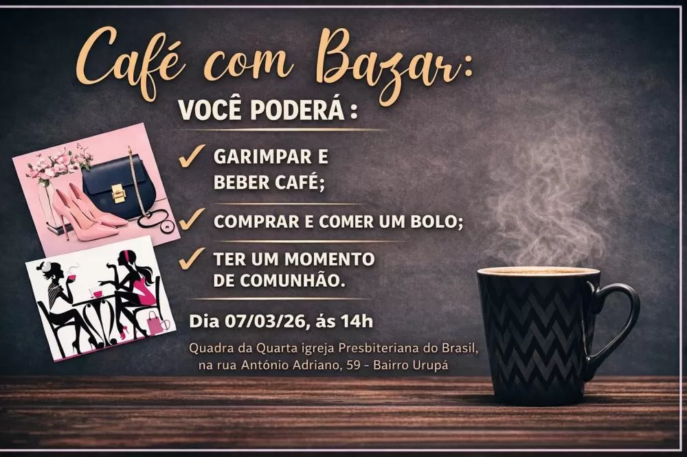  Café com Bazar promove tarde de comunhão e oportunidades em Ji-Paraná