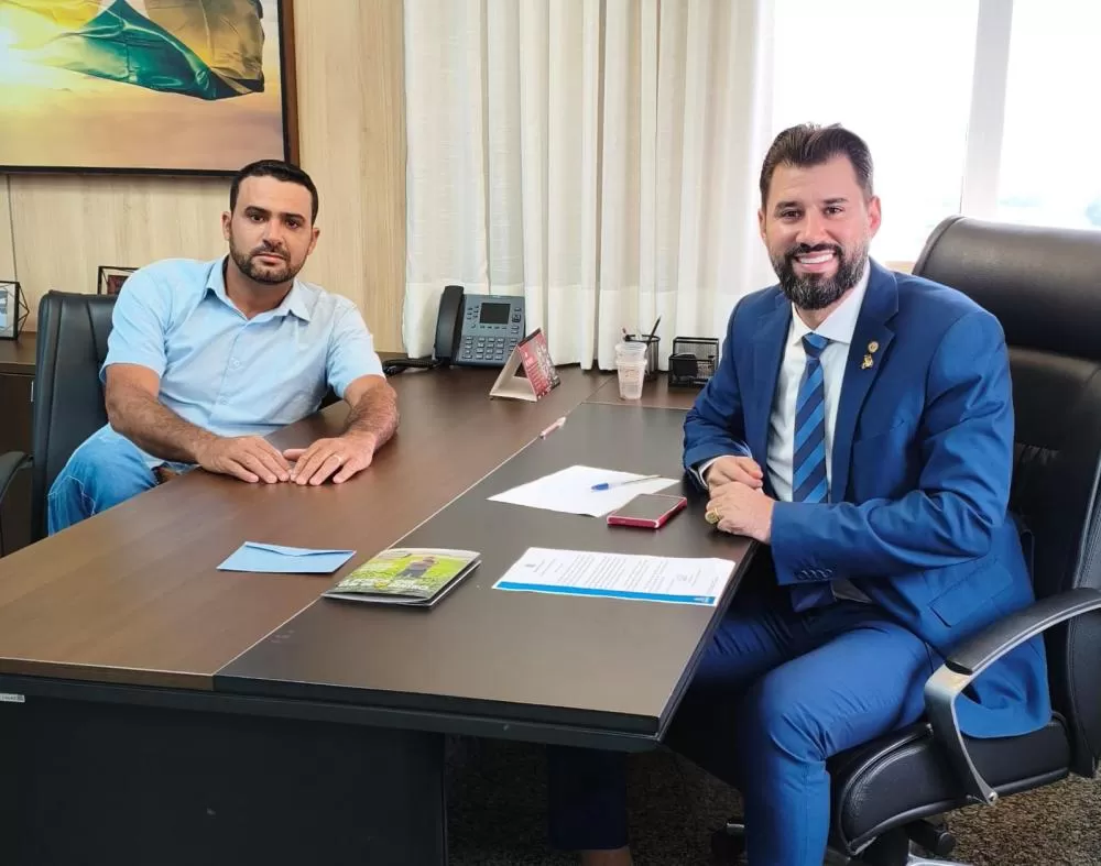Deputado Nim Barroso recebe vereador Fábio Toledo para alinhamento de demandas de Machadinho d’Oeste