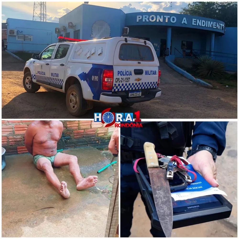 Homem lambe a faca suja de sangue após matar jovem na zona leste de Porto Velho