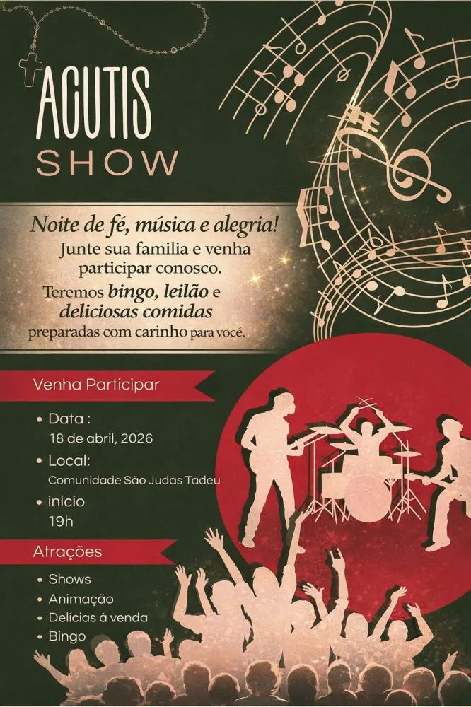 Comunidade São Judas Tadeu promove noite festiva com programação para toda a família