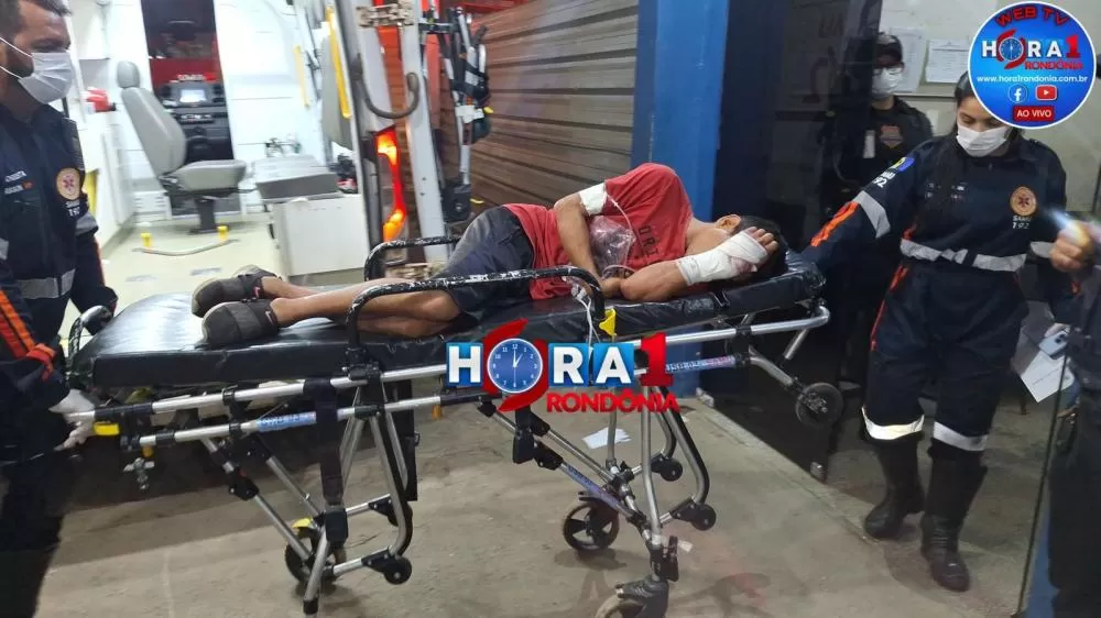 Jovem sofre tentativa de homicídio a tiros e é socorrido para o João Paulo II