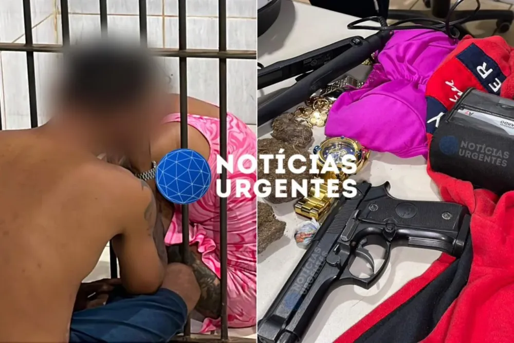 Casal é preso após roubo registrado por câmeras no Centro de Porto Velho
