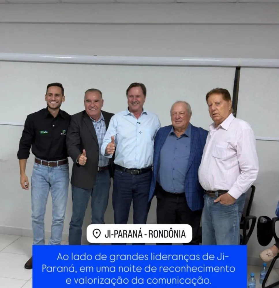 Ex-prefeito de Ji-Paraná e pré-candidato a deputado federal, Jesualdo Pires recebe Moção de Aplauso da FENACOM