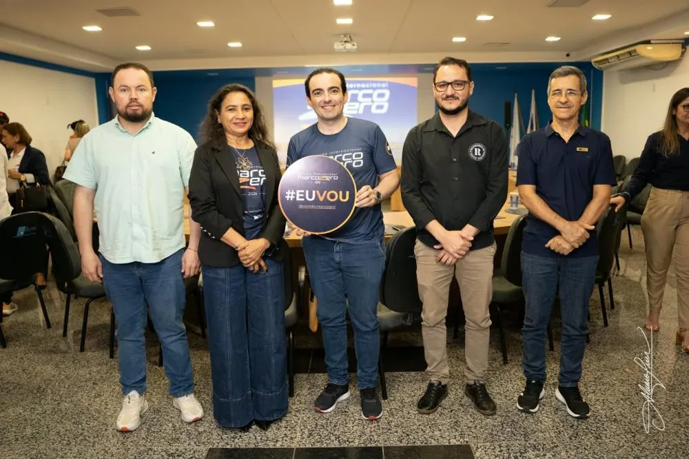 Yuri Mesquita representa prefeito Affonso Cândido no lançamento da Corrida Marco Zero 2026