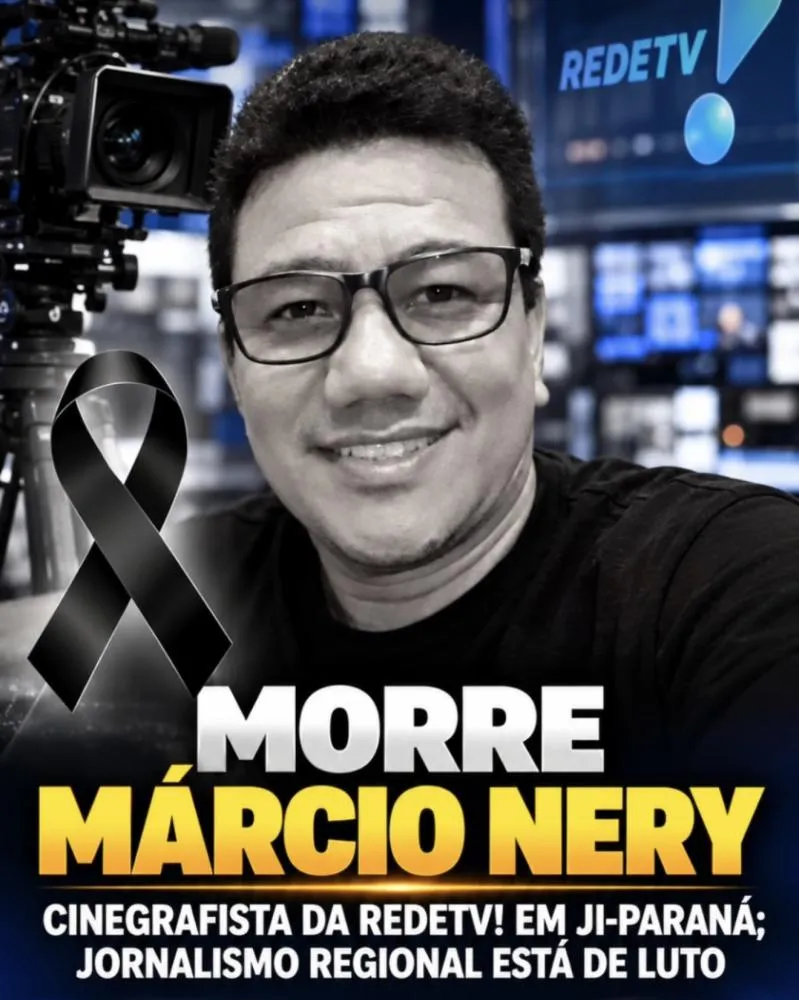 Jornalismo de Ji-Paraná perde Márcio Nery, cinegrafista da RedeTV!