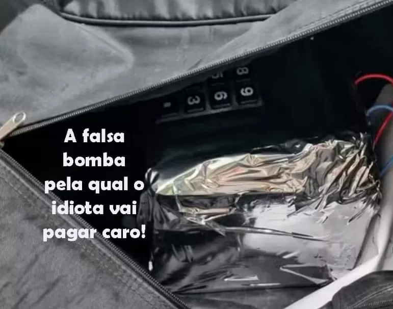 UM IDIOTA FECHA O AEROPORTO POR QUATRO HORAS E SEU ADVOGADO DIZ QUE FOI APENAS UMA BRINCADEIRA DE MAU GOSTO