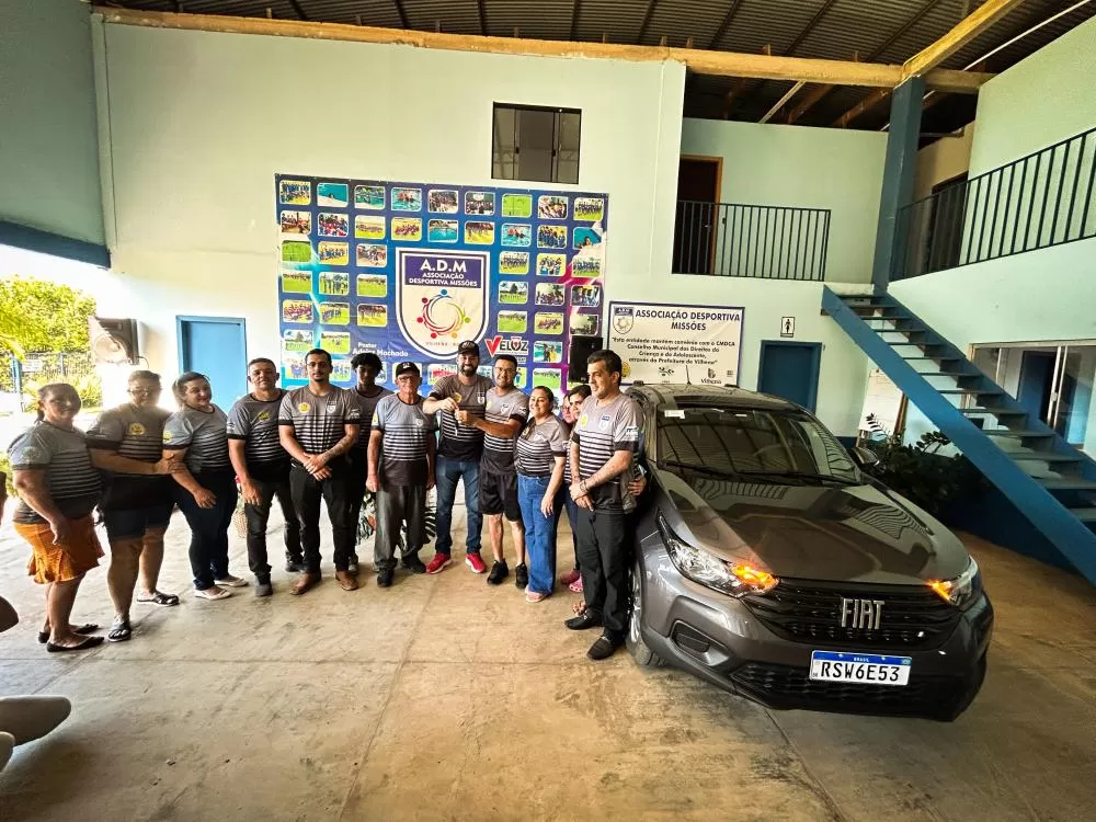 Deputado Nim Barroso entrega picape para Associação Desportiva Missões e reforça o esporte em Vilhena