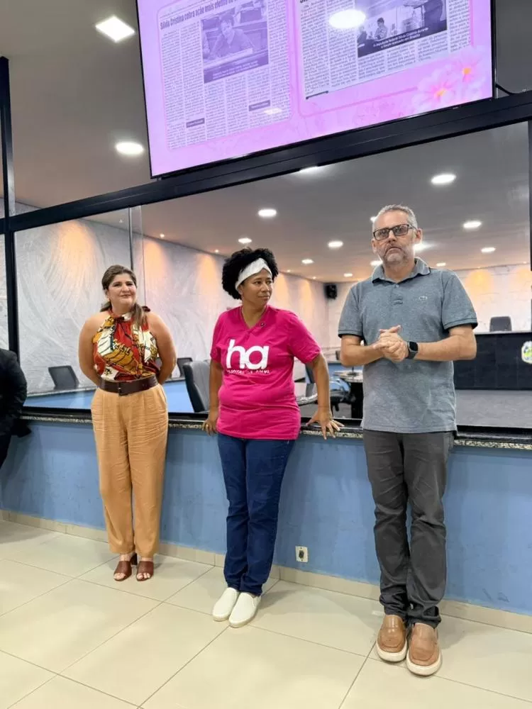 Presidente da Câmara, Marcelo Lemos, promove palestra sobre prevenção ao câncer de mama com a deputada federal Silvia Cristina